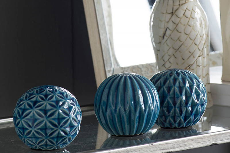 HOME DECOR - 1157 MARBELIZED BALL ACCENT