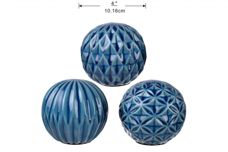 HOME DECOR - 1157 MARBELIZED BALL ACCENT