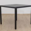 langston outdoor table - black