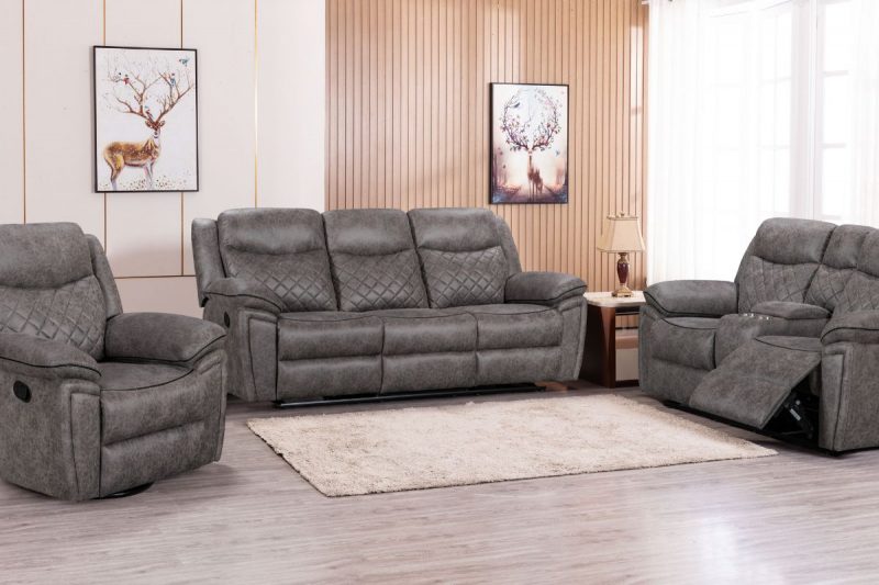 AUSTIN 7 Seater Fabric Recliner Sofa (3+2+1+1)