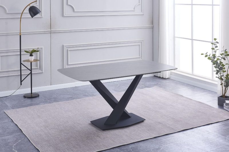 MALCOLM Sintered Top Dining Table + 6 Chairs