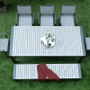 MALIBU 8 Seater Outdoor Dining Table + 5 Chairs + Bench