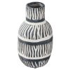 home decor - 1705 tan and black ceramic vase