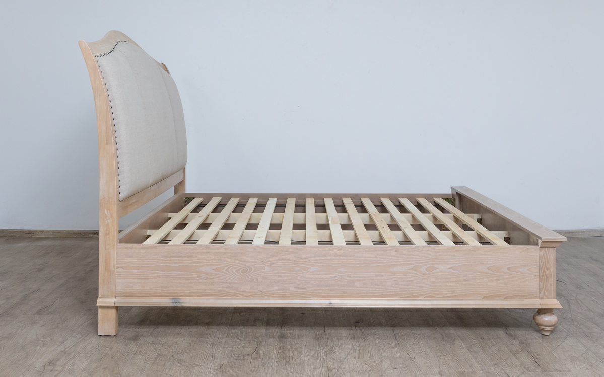 breton king bed + 2 nightstands