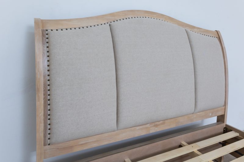 breton king bed + 2 nightstands