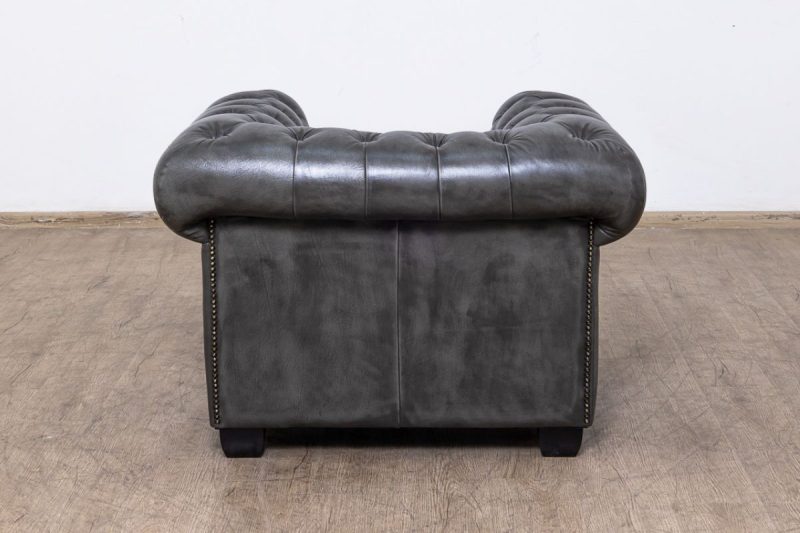 chesterfield 1 seater leather