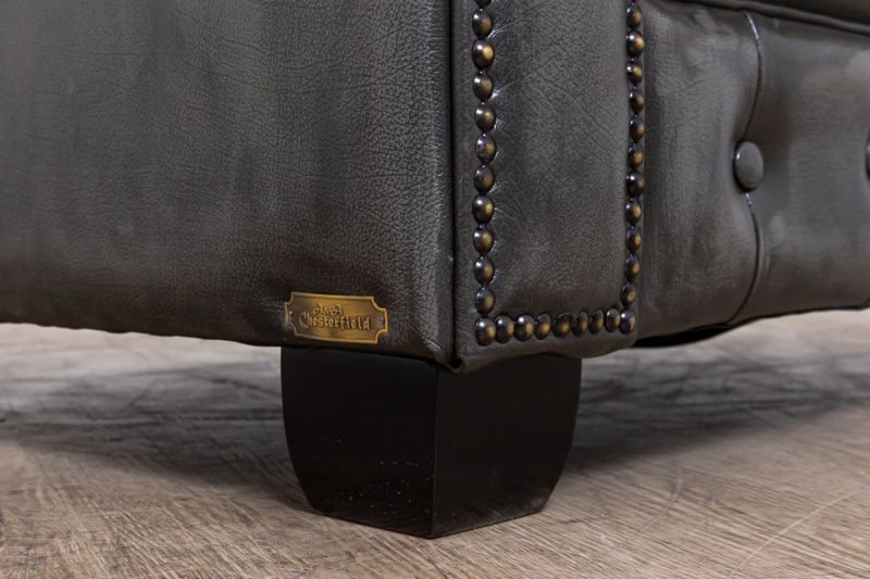 chesterfield 1 seater leather
