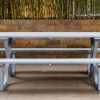 barry 6  seater outdoor dining table + 2 benches