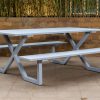 barry 6 seater outdoor dining table + 2 benches