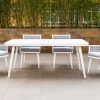 marina outdoor dining table + 6 chairs