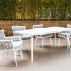 marina outdoor dining table + 6 chairs