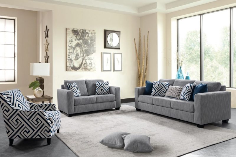 nashville 7 seater fabric sofa (3+2+1+1)