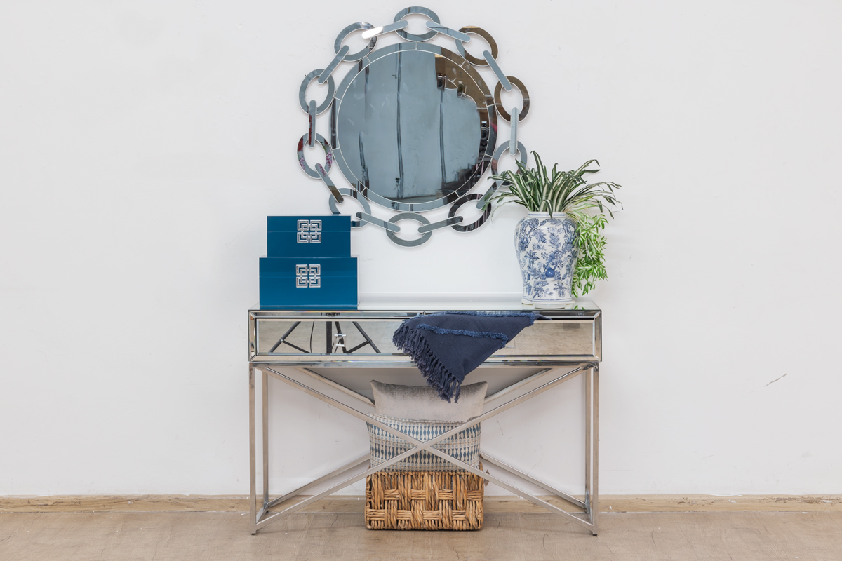 huxley console table and mirror