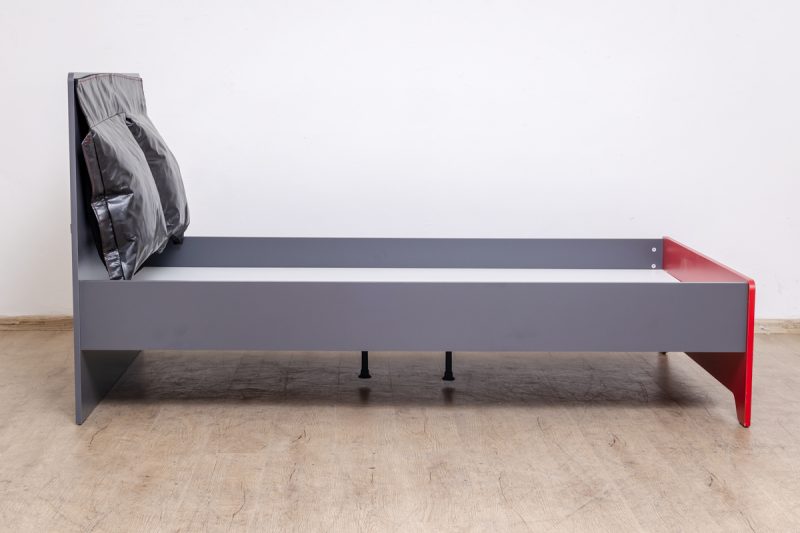 flow single bed + 1 nightstand + study desk + chiffonier + sleepezee single size mattress