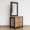 helena queen bed + 1 nightstand + dresser mirror