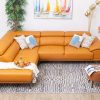 ellie leather corner sofa