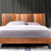 rustica king package - king bed + 2 nightstands + dresser mirror + icomfort medium mattress