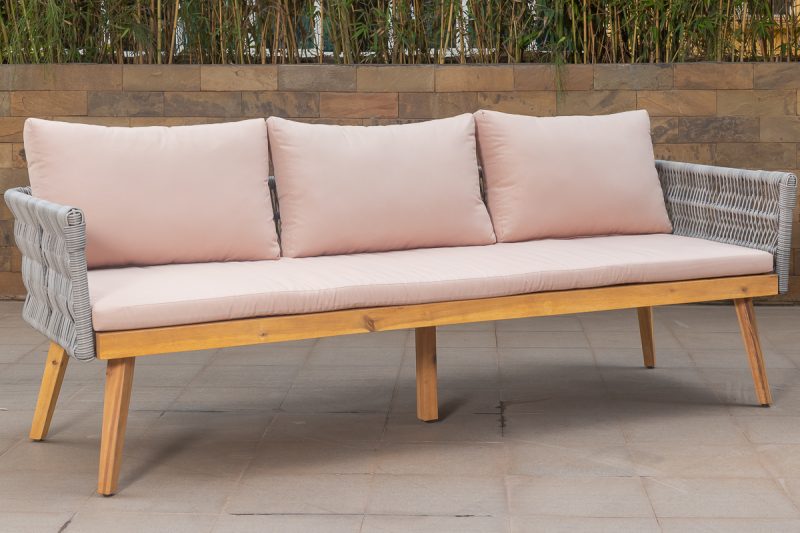 nova 5 seater outdoor sofa (3+1+1) + coffee table