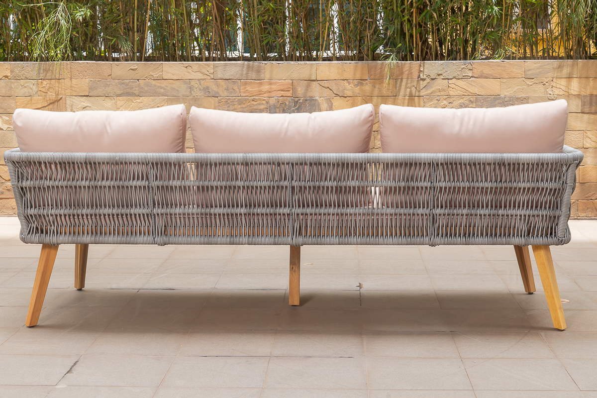 nova 5 seater outdoor sofa (3+1+1) + coffee table