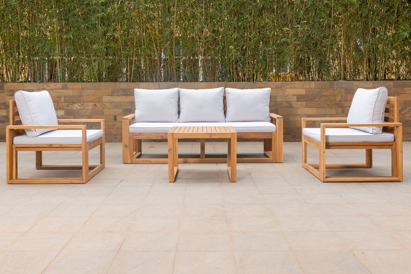 texas 5 seater outdoor sofa (3+1+1) + coffee table