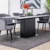 tokyo ceramic top dining table + 6 chairs