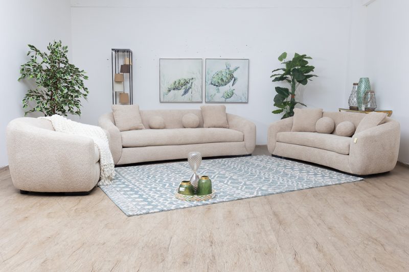 archie 7 seater fabric sofa (3+2+1+1)