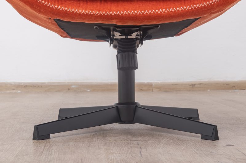 debbie swivel lounge chair + footstool