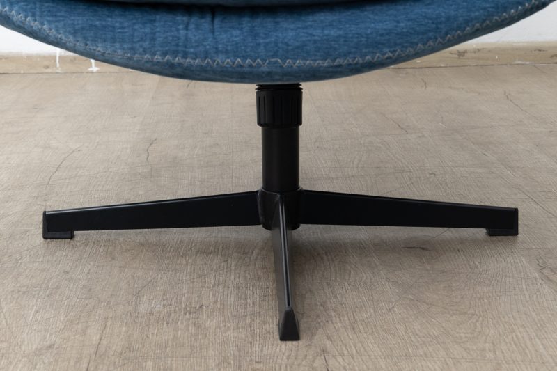 debbie swivel lounge chair + footstool