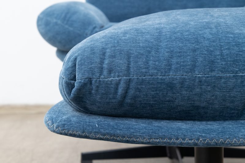debbie swivel lounge chair + footstool
