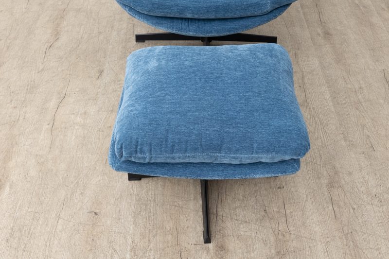 debbie swivel lounge chair + footstool