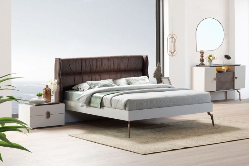 basalto  king bed  + 2 nightstands