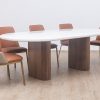 lugano dining table 2.4m + 8 albert chairs