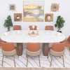 lugano dining table 2.4m + 8 albert chairs