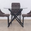 zion dinning table + 4  cora chairs