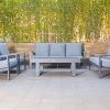 aeisha 7 seater outdoor sofa (3+2+1+1) + honshu coffee table