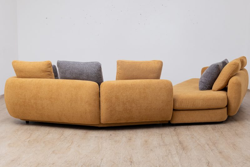 swan fabric corner sofa