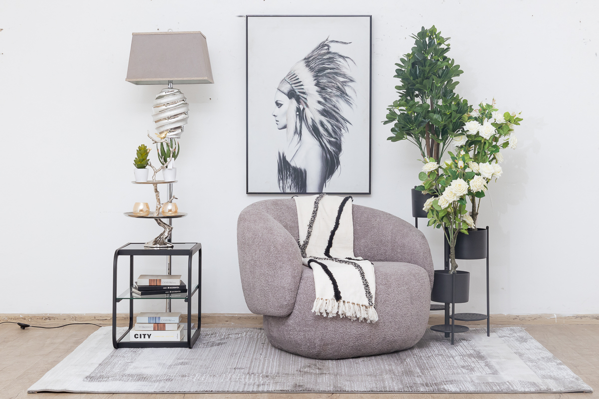 EZRA Fabric Accent Chair 1 ezra fabric corner sofa