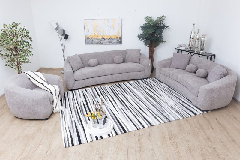 archie 7 seater fabric sofa (3+2+1+1)
