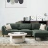 luxe  fabric corner sofa