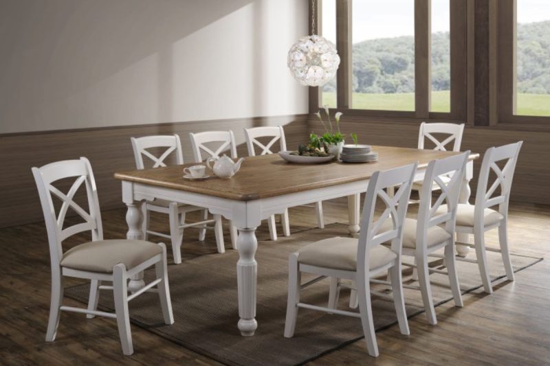chaumont dining table + 8 chairs