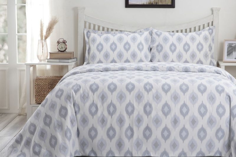 lucasta blue queen duvet cover + 2 pillow cases