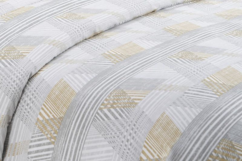 maximus neutral king duvet cover + 2 pillow cases