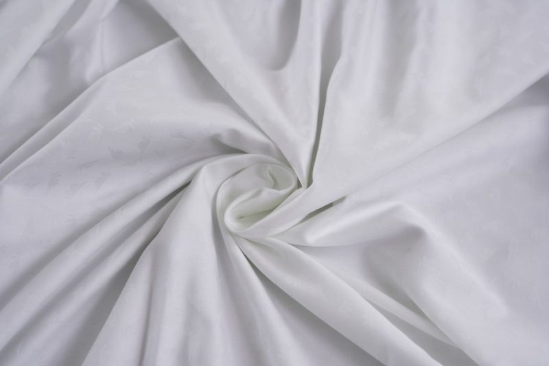 maspar leaf white king flat sheet + 2 pillow cases