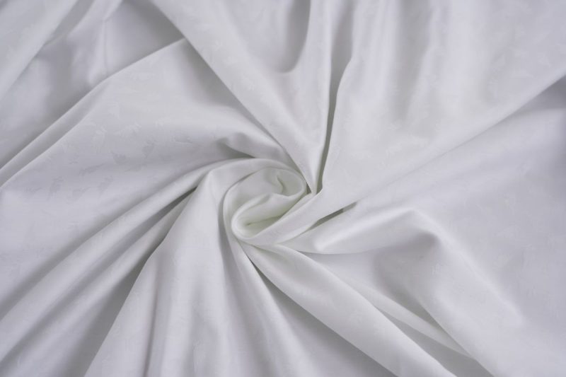 maspar leaf white king fitted sheet