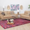 baxter 7 seater leather sofa (3+2+1+1)