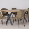 oregon dining table + 6 zania chairs