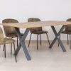 oregon dining table + 6 zania chairs