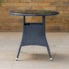 gudjhem outdoor round dining table + 4 chairs