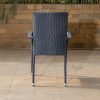 trevor outdoor dining table + 4 chairs