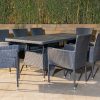 bork outdoor dining table + 8 chairs